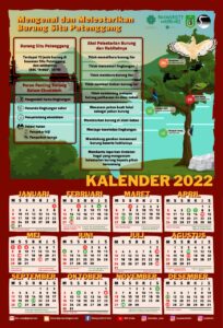 Kalender yang dibuat oleh BBC "Ardea" sebagai sarana edukasi. Sumber : BBC “Ardea”, 2021